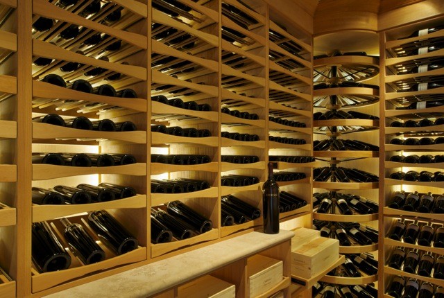 Transitional wine cellar photo in San Francisco