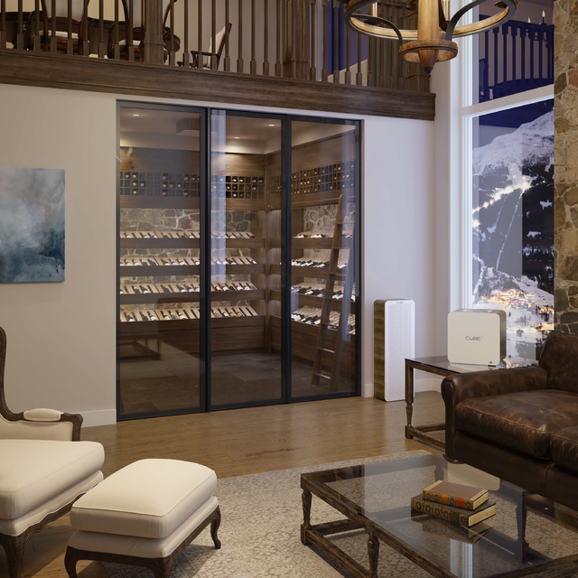 CAVEA First Engineered Glass Wall for Wine Cellar Wine Cellar