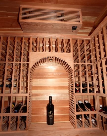 Inspiration for a rustic wine cellar in Other.