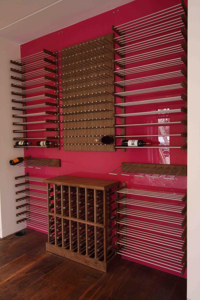 Wine cellar - eclectic wine cellar idea in Montreal