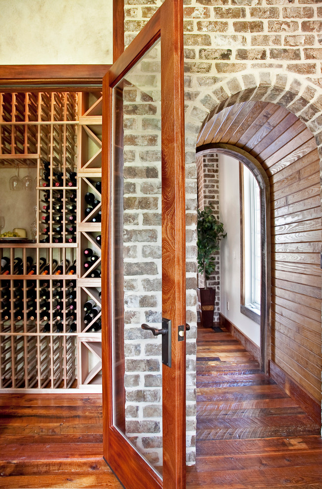 This is an example of a traditional wine cellar in Charleston.