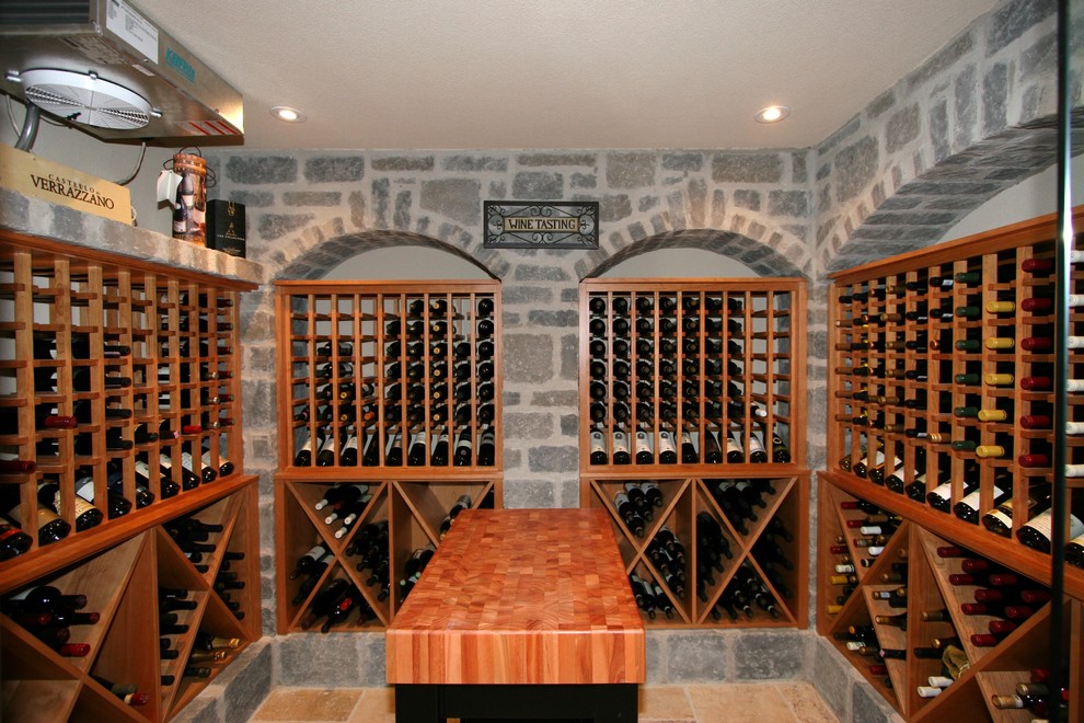 Cherry Wine Cellar Traditional Wine Cellar Toronto by Belaire