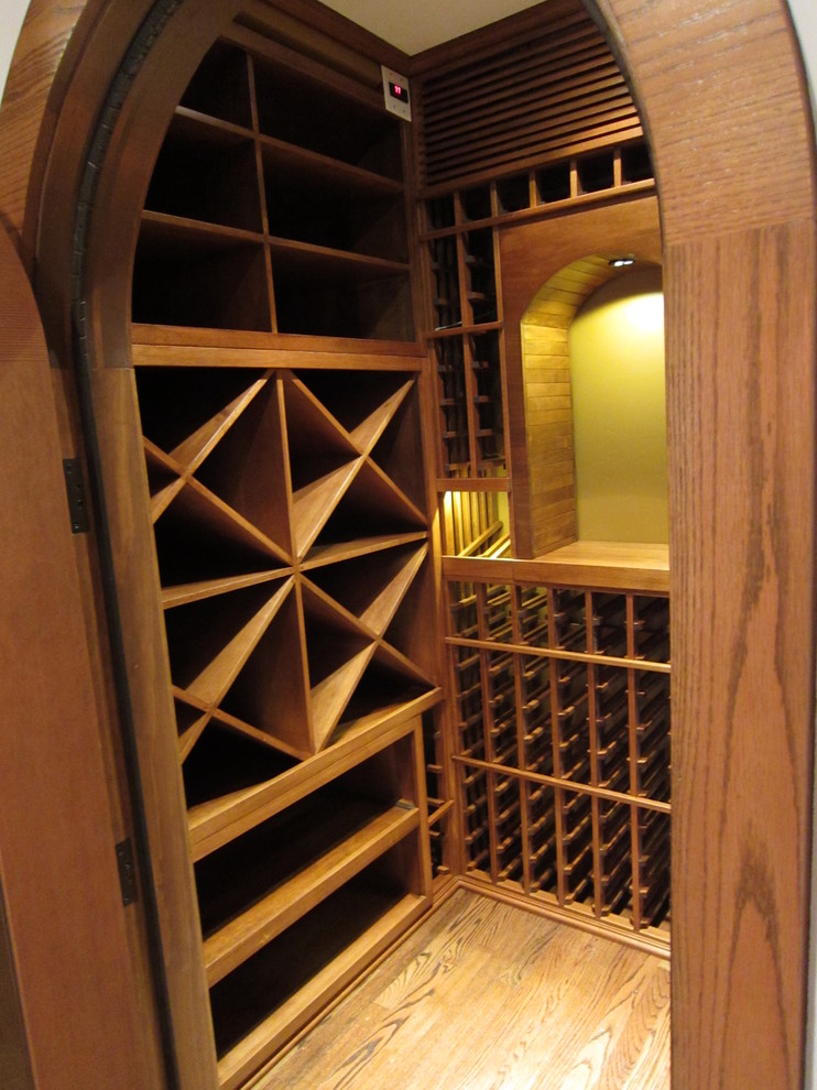 Inspiration for a timeless wine cellar remodel in Dallas