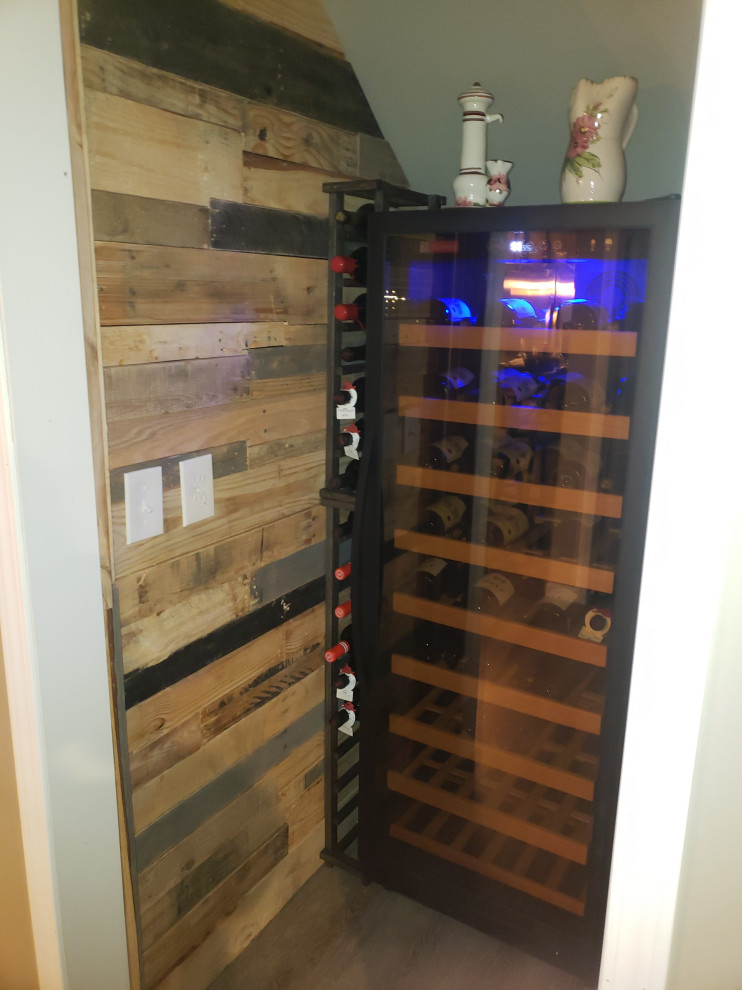 Modern wine cellar in Omaha.