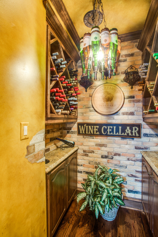 Inspiration for a classic wine cellar in Dallas.