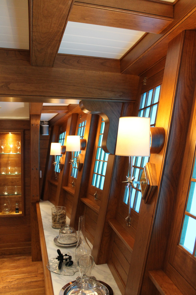 Compound angles Beach Style Wine Cellar Chicago by Forest City