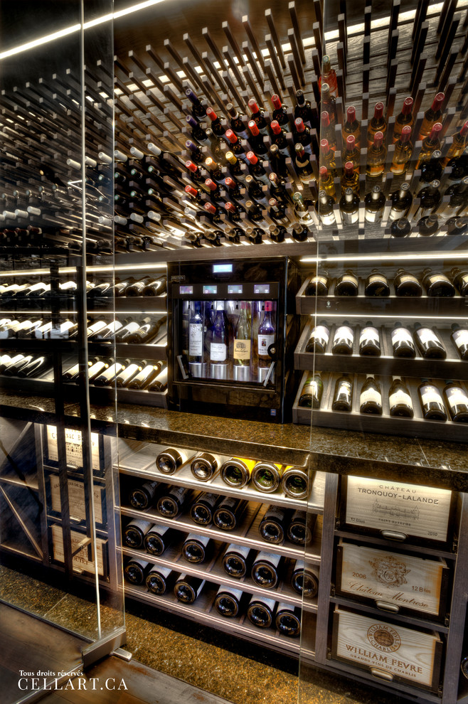 Contemporary Ultra Custom Cellar in Beaconsfield, Quebec Contemporary