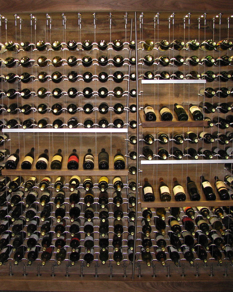 Exempel på en modern vinkällare
