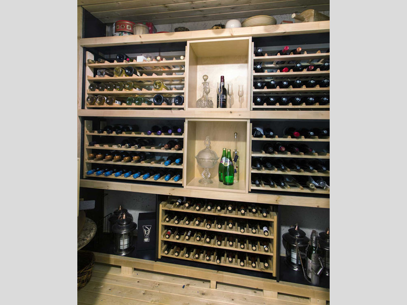 Trendy wine cellar photo in Toronto