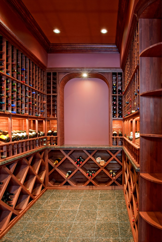 Covered Pool Veranda and Interior Renovations Traditional Wine