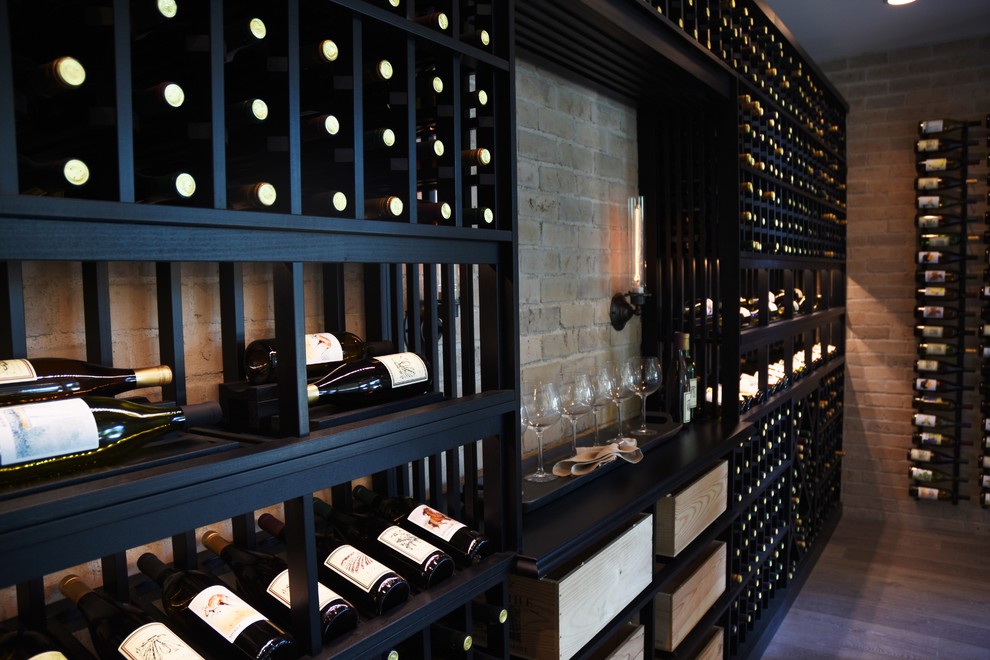 Crystal Cove, Newport Beach, Orange County Custom Wine Cellar within