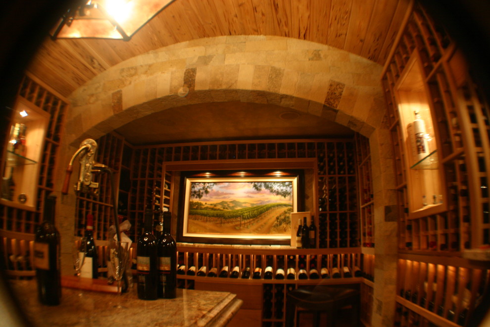 Elegant wine cellar photo in Tampa