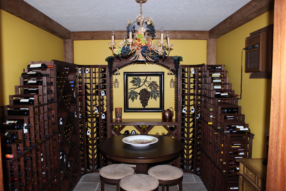 Curved Corner Designer Series Wine Racks Traditional Wine Cellar