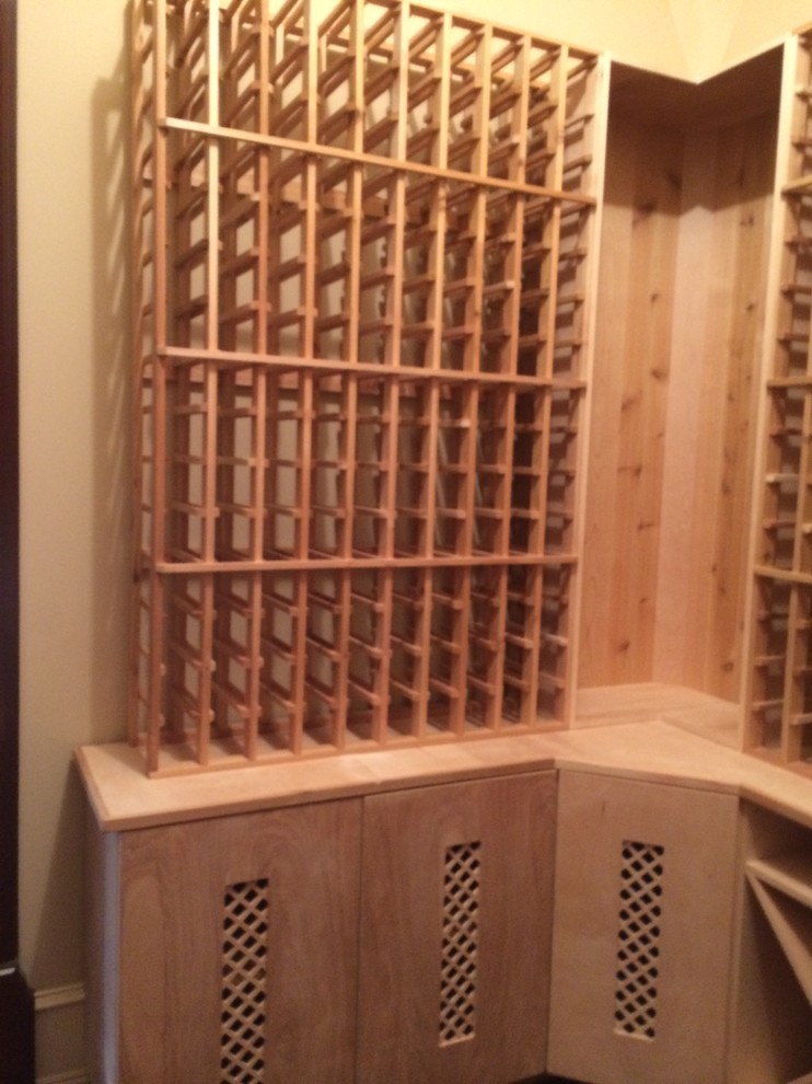Custom Built Wine Cellar Rustic Wine Cellar Los Angeles by
