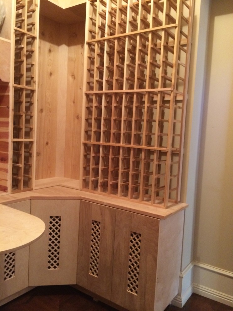Custom Built Wine Cellar Rustic Wine Cellar Los Angeles by