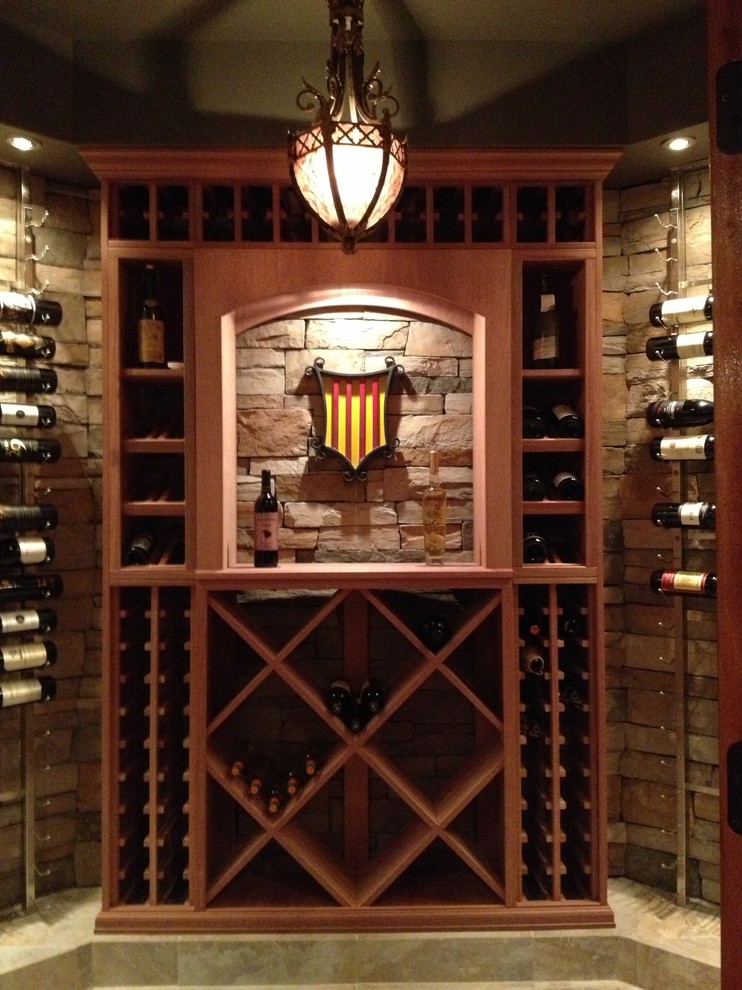 Inspiration for a classic wine cellar in New York.