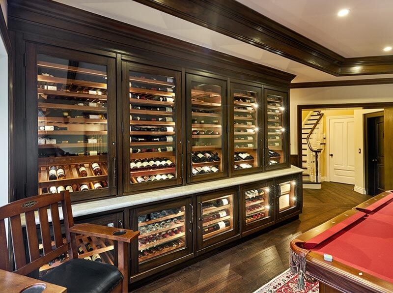 Custom Distressed Wine Traditional Wine Cellar Boston