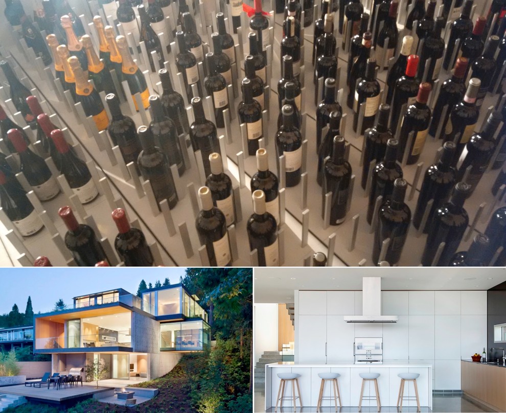 Custom STACT Wine Cellars Modern Wine Cellar Vancouver by STACT Wine Displays Inc. Houzz