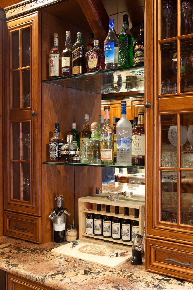 Custom Timber Frame in the Catskills of New York Modern Wine Cellar