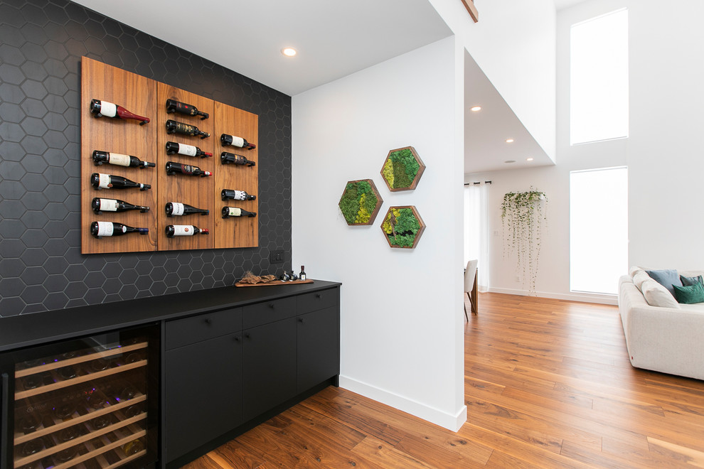 Custom Wine Bar Contemporary Wine Cellar Ottawa by Art & Stone