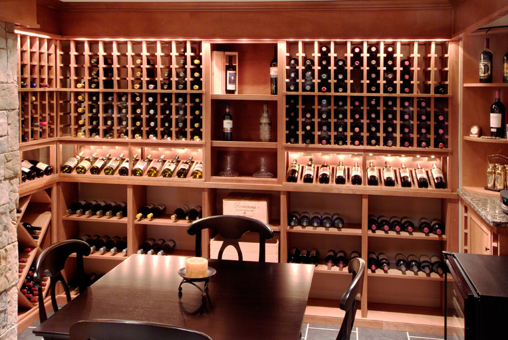 Traditional wine cellar in Boston.