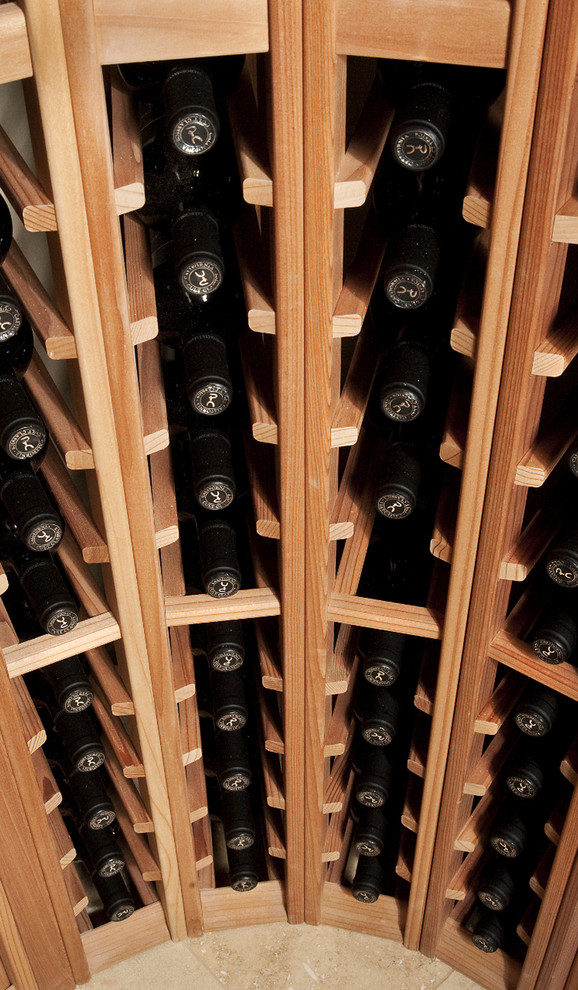 Example of a classic wine cellar design in Vancouver