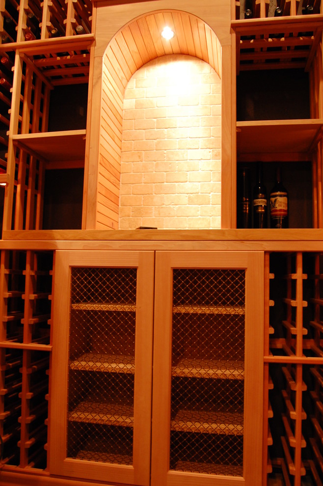 Example of a classic wine cellar design in Phoenix