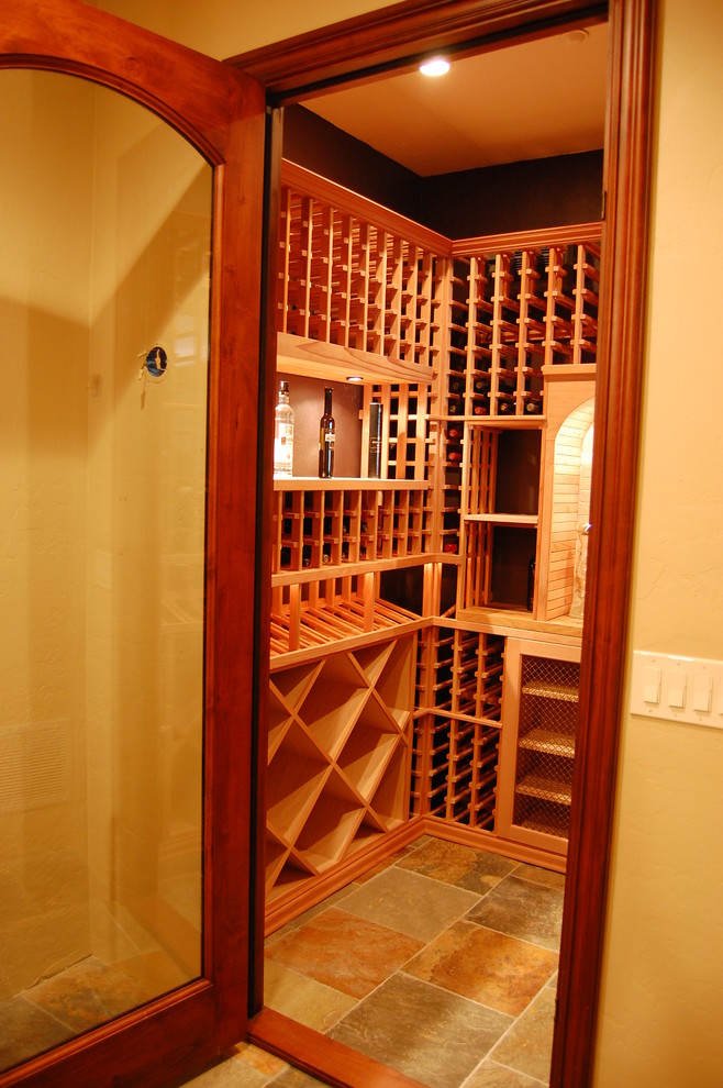 Inspiration for a classic wine cellar in Phoenix.