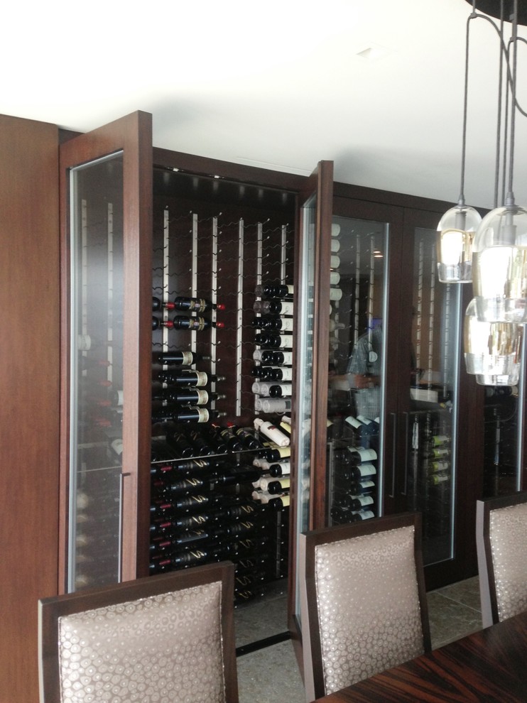 Custom Wine Cellar in California Traditional Wine Cellar Orange