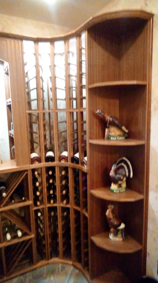Photo of a medium sized classic wine cellar in Richmond with storage racks.