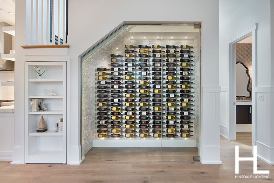 Minimalist wine cellar photo in Chicago