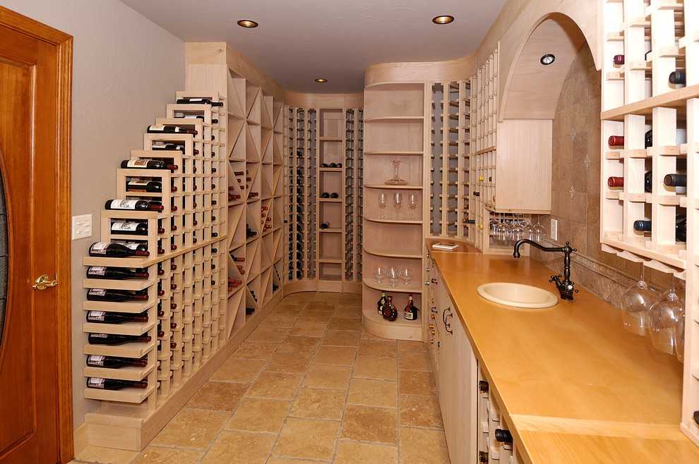 Wine cellar - traditional wine cellar idea in Other