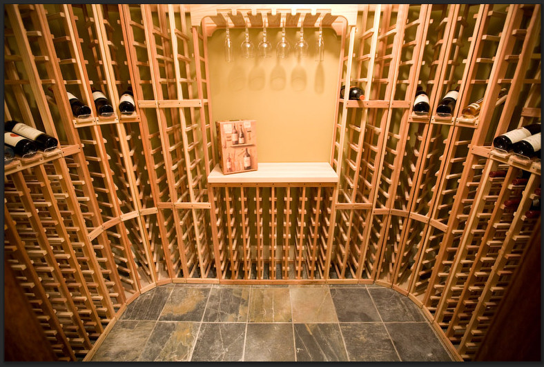 Wine cellar - traditional wine cellar idea in Salt Lake City