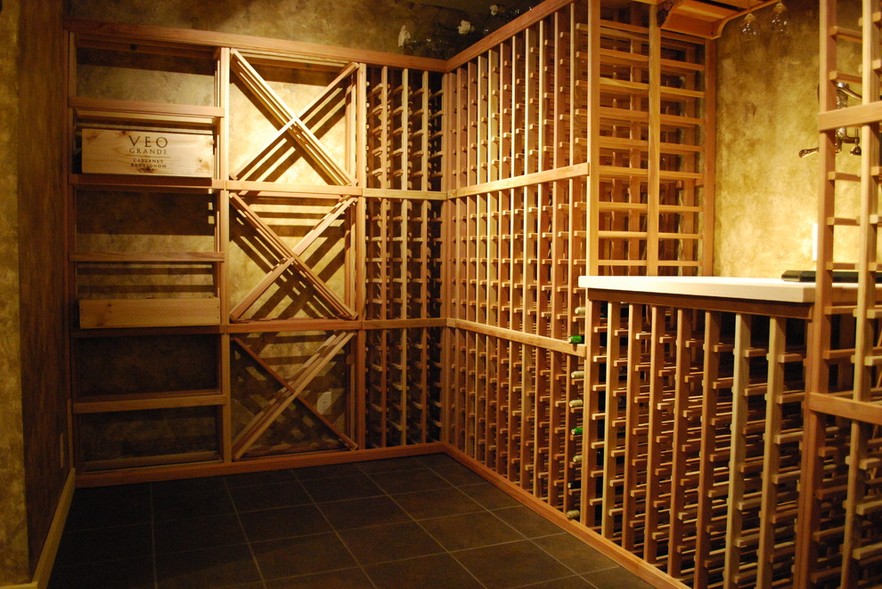 Traditional wine cellar in Salt Lake City.