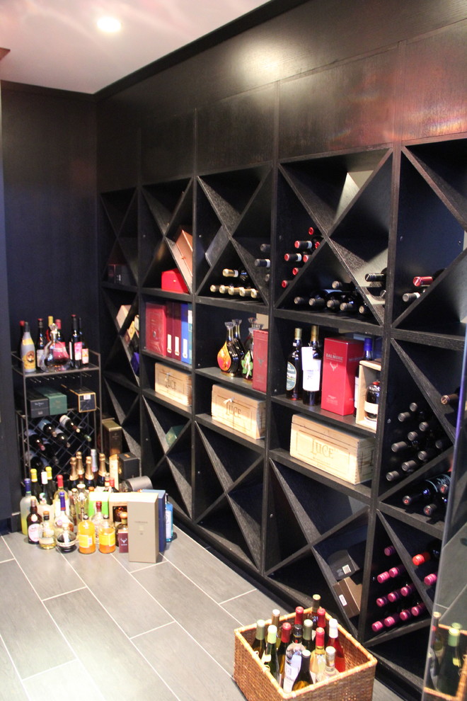 This is an example of a traditional wine cellar in Boston.