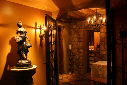 Inspiration for an eclectic wine cellar remodel in Atlanta
