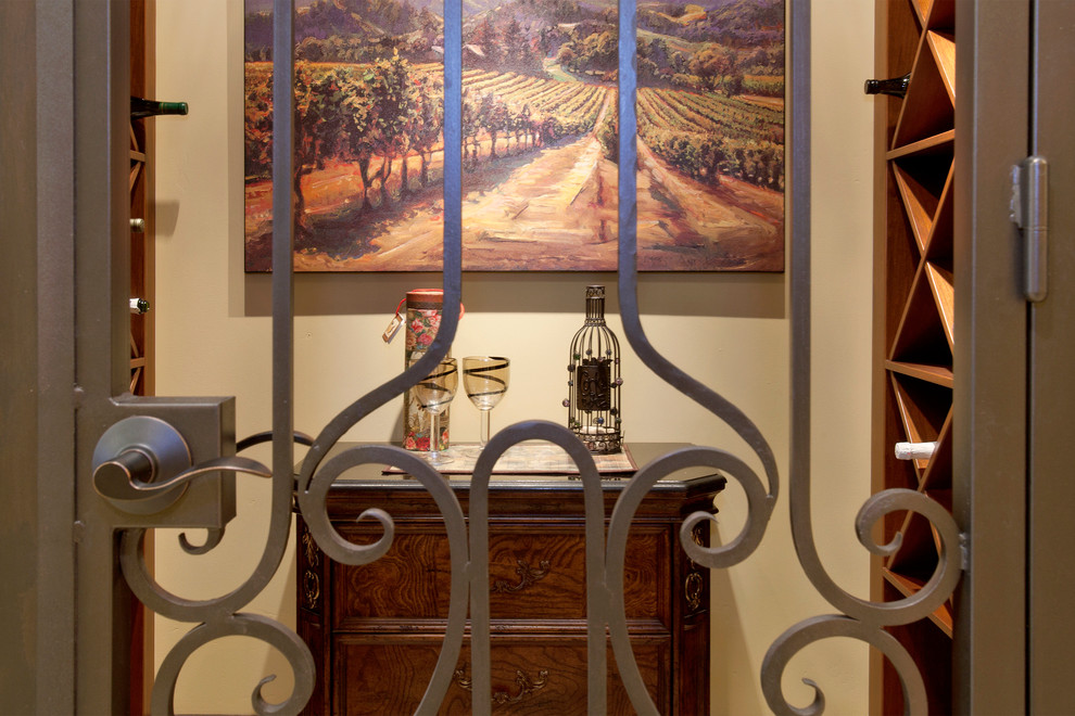 Del Sur Tuscan Winery Wine Room Mediterranean Wine Cellar San Diego by McCullough