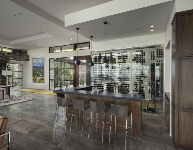 Desert Mountain, Scottsdale Contemporary Wine Cellar Phoenix by