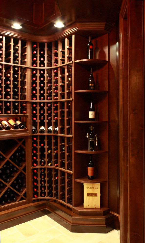Example of a classic wine cellar design in Atlanta