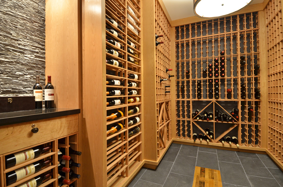 Elgin Custom Wine Cellar Project Transitional Wine Cellar