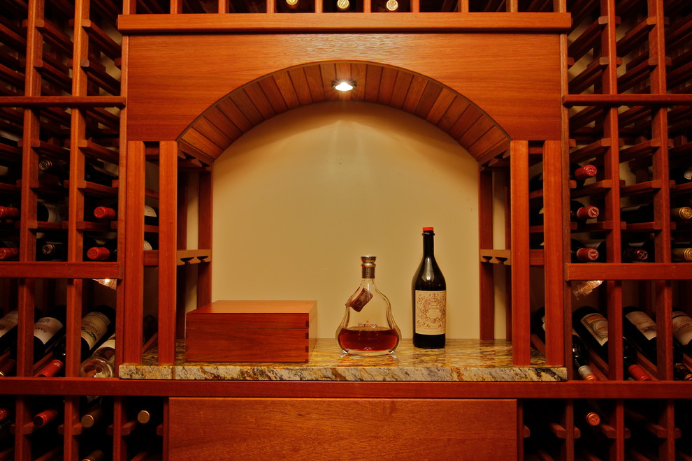 Photo of a traditional wine cellar in Seattle.