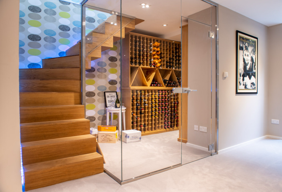 Ewhurst Home Modern Wine Cellar Surrey by Sara Delaney