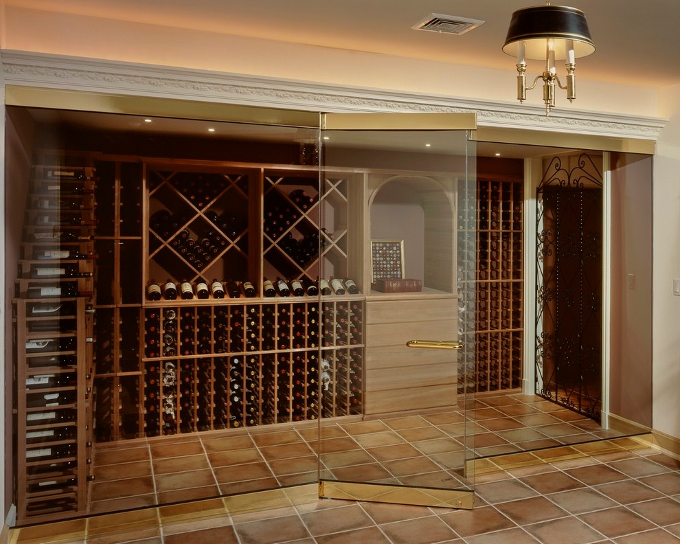Frameless Wine Room Glass Doors Contemporary Wine Cellar New York By American Frameless