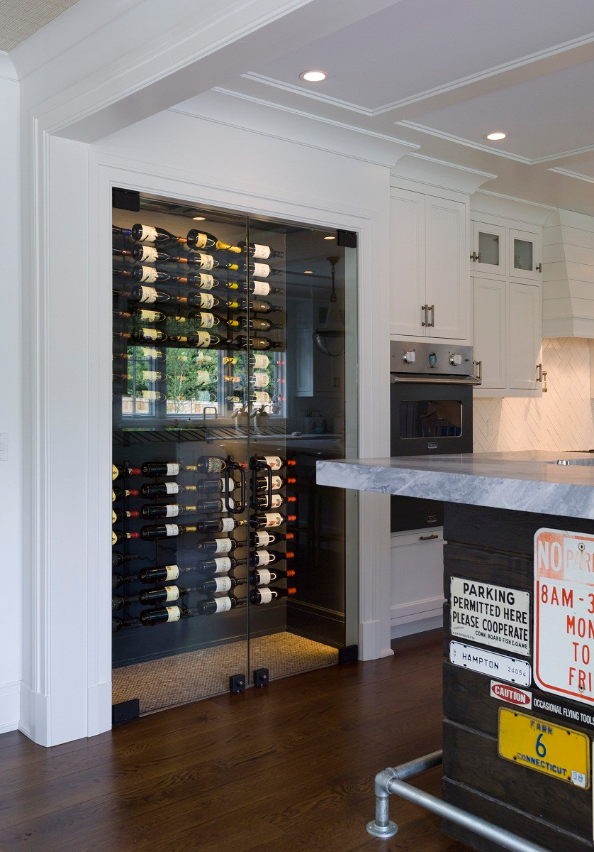 Clear Glass Wine Cellar Doors - Photos & Ideas | Houzz