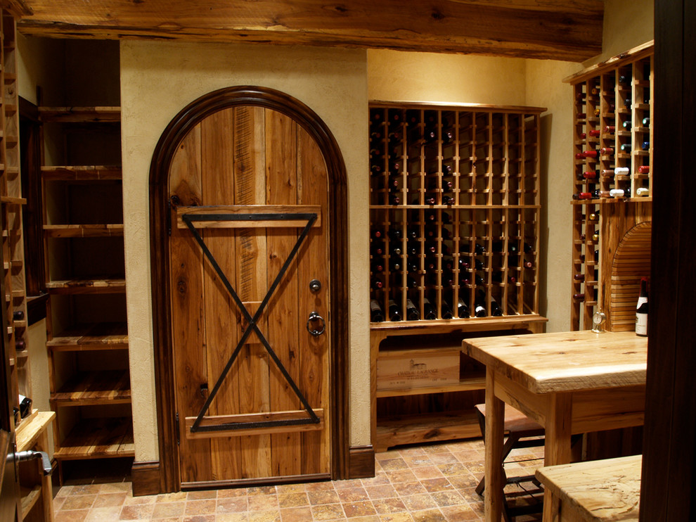 French country wine cellar and theater Rustic Wine Cellar St