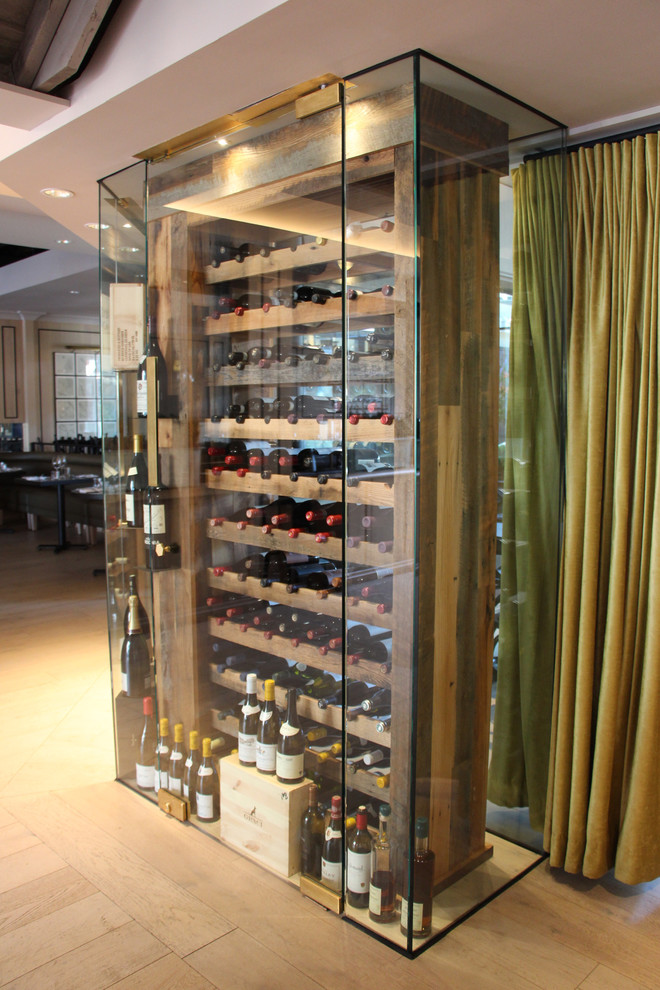 Glass Wall & Partitions Traditional Wine Cellar Minneapolis by