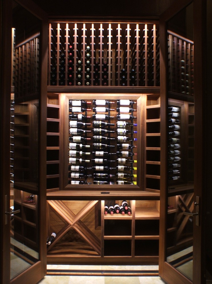 Modern wine cellar in New York.