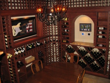 Traditional wine cellar in Philadelphia.