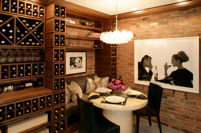 Hamptons Wine Cigar Room Transitional Wine Cellar New York