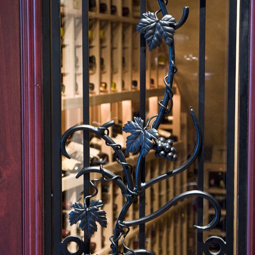 Design ideas for a medium sized traditional wine cellar in Chicago with storage racks.